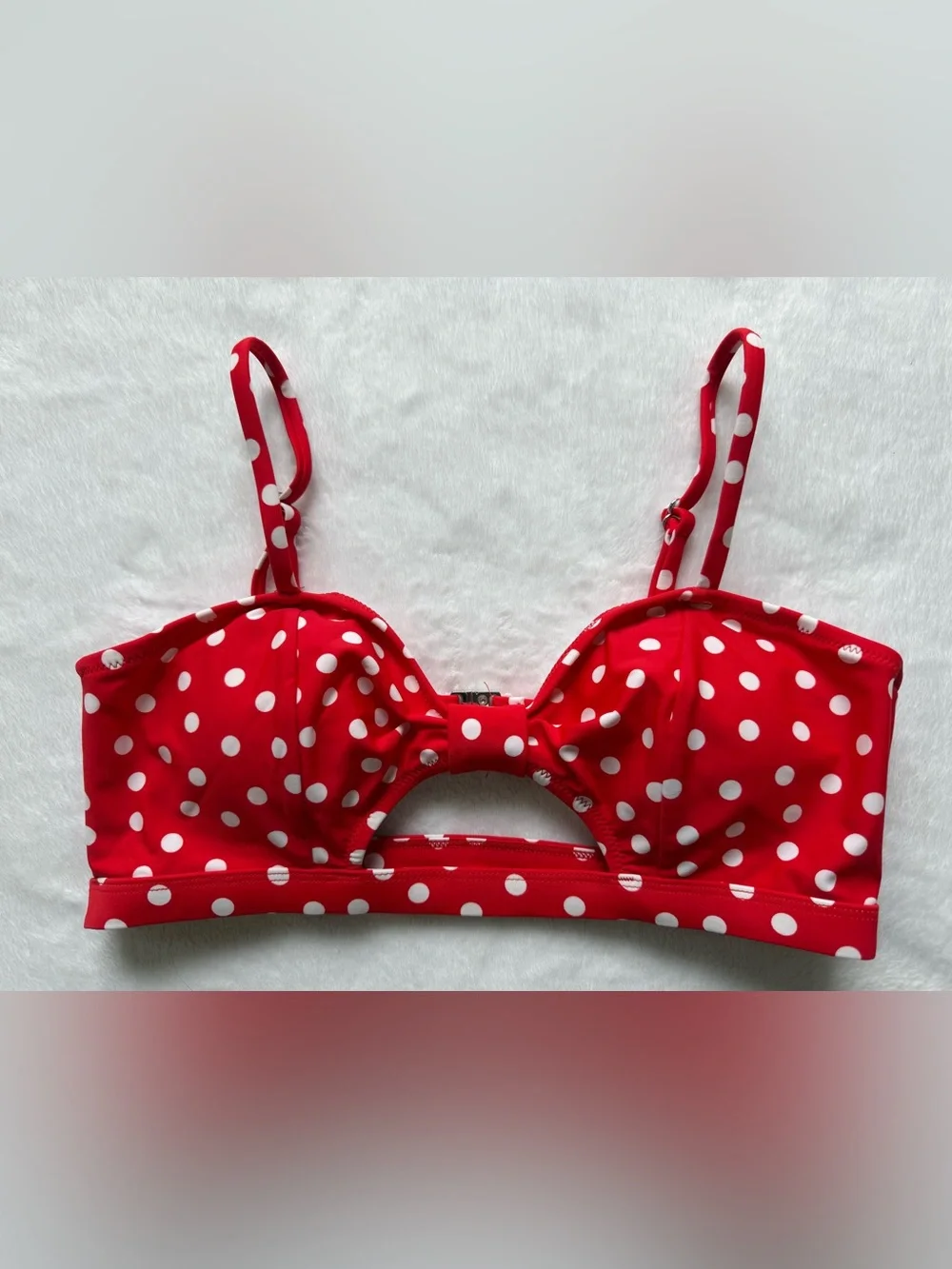 Polka Dot Bikini Top